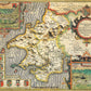 Pembrokeshire Historical Map 1000 Piece Jigsaw Puzzle (1610)