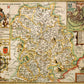 Shropshire Historical Map 1000 Piece Jigsaw Puzzle (1610)