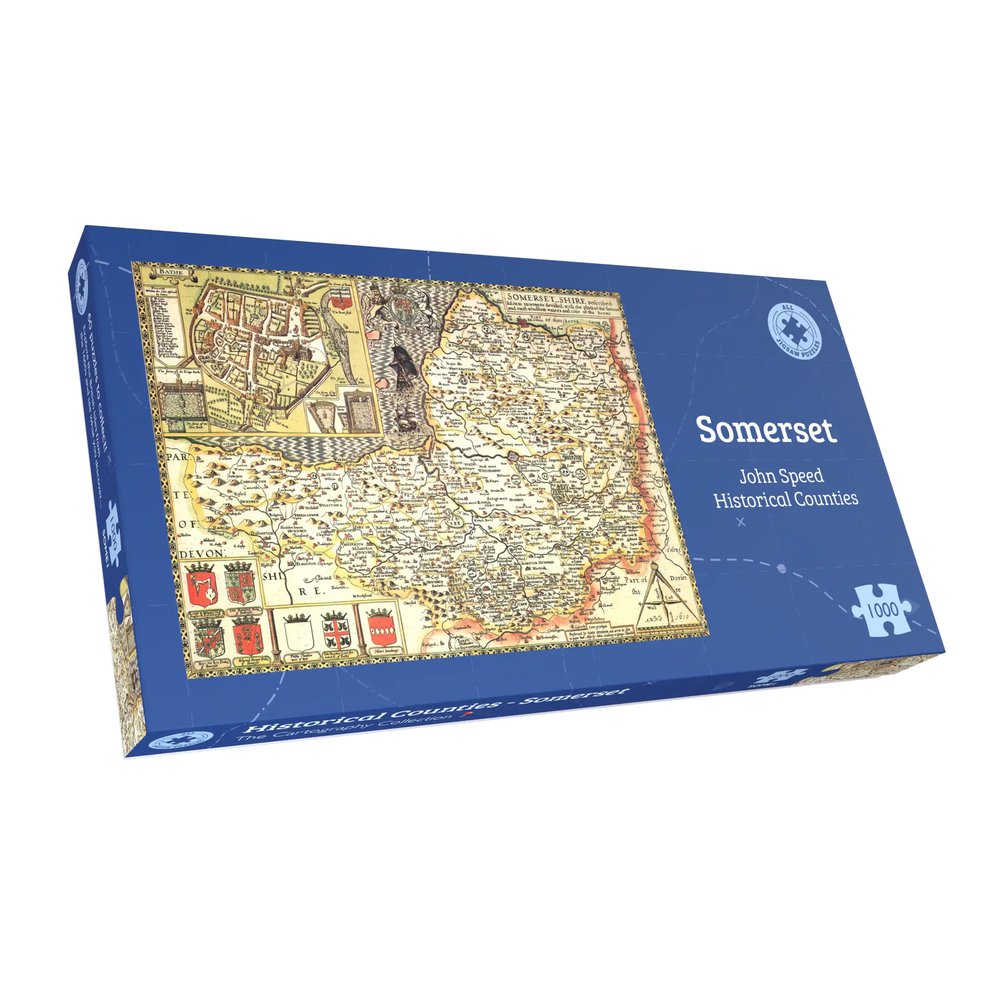 Somerset Historical Map 1000 Piece Jigsaw Puzzle (1610)