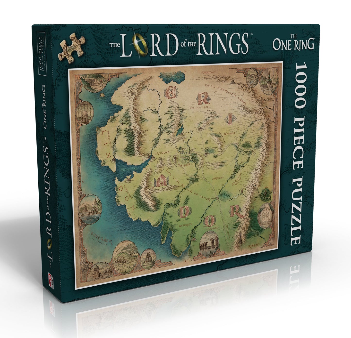 The One Ring: Eriador Map 1000 Piece Jigsaw Puzzle