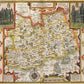Surrey Historical Map 1000 Piece Jigsaw Puzzle (1610)
