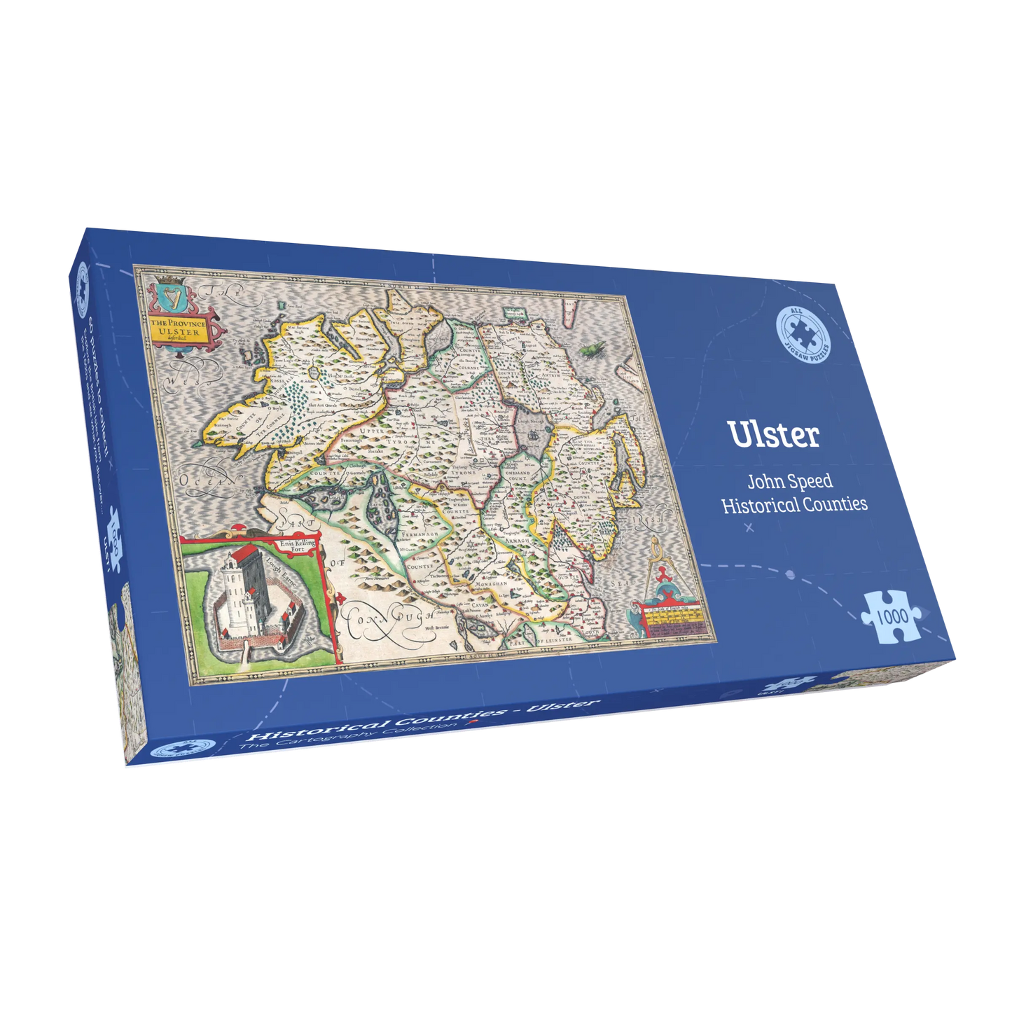 Ulster Historical Ireland Map 1000 Piece Jigsaw Puzzle (1610)