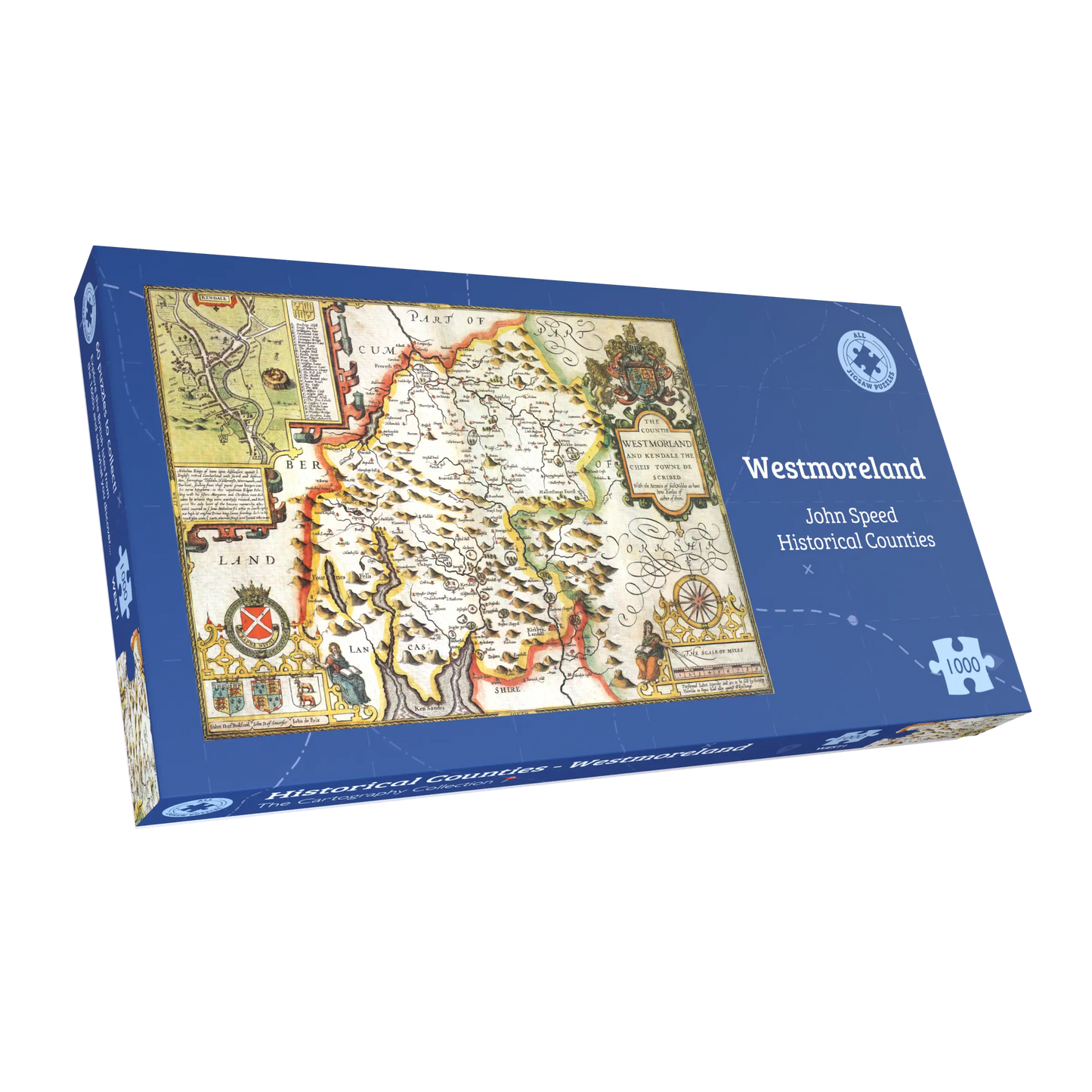 Westmorland Historical Map 1000 Piece Jigsaw Puzzle (1610)