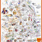 Map of Northumberland - Tim Bulmer 1000 Piece Jigsaw Puzzle