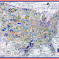 USA Map - Tim Bulmer 1000 Piece Jigsaw Puzzle