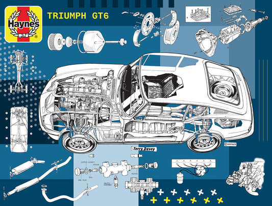 Haynes Triumph GT6 60th Anniversary 1000 Piece Jigsaw Puzzle