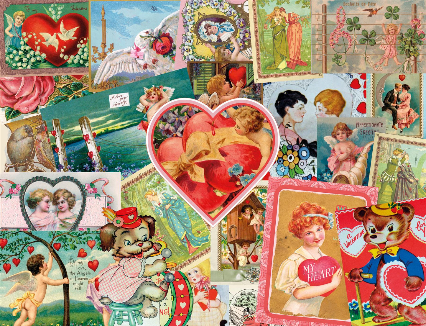 Vintage Valentine's Cards 1000 Piece Jigsaw Puzzle