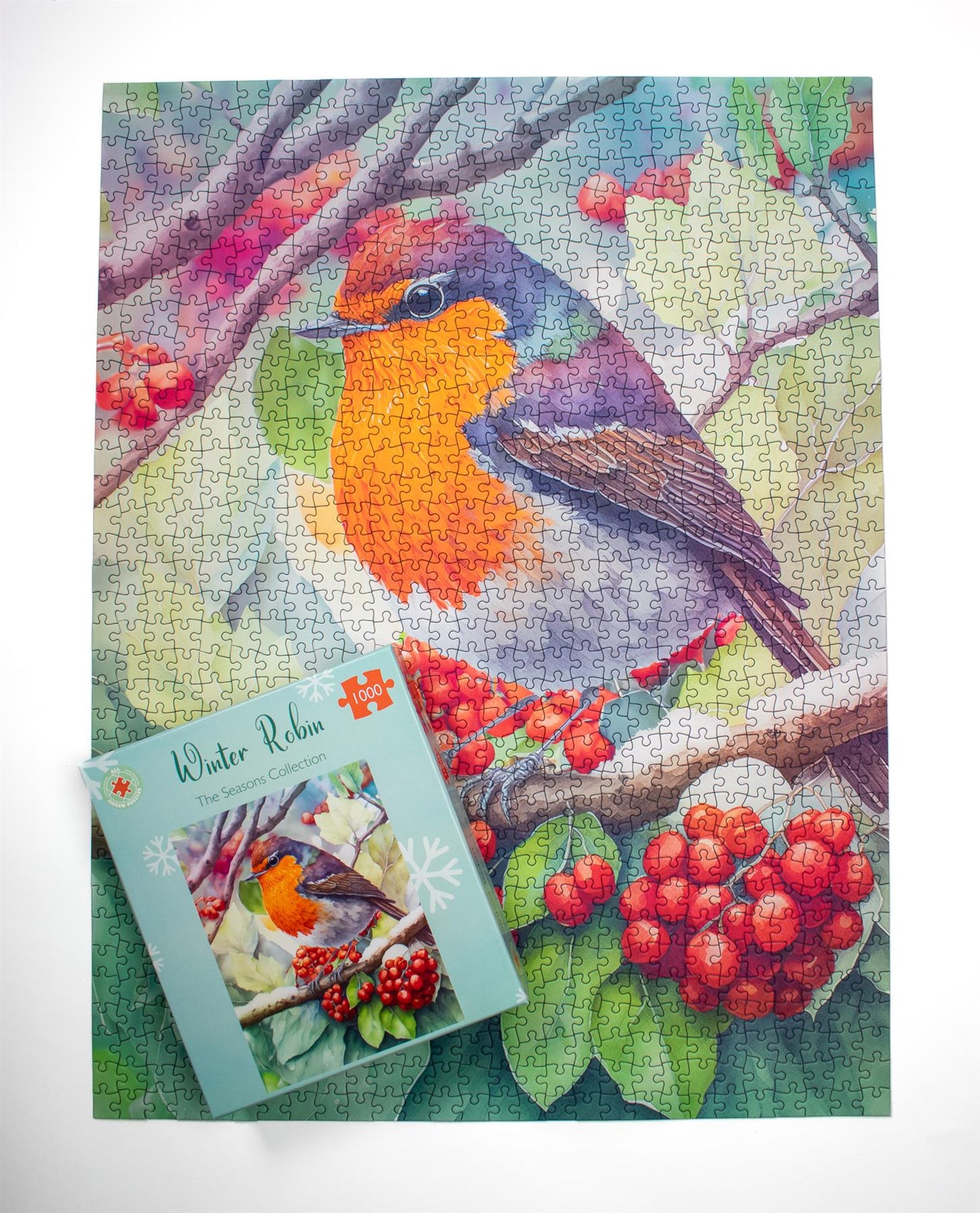 Winter Robin 1000 Piece Jigsaw Puzzle