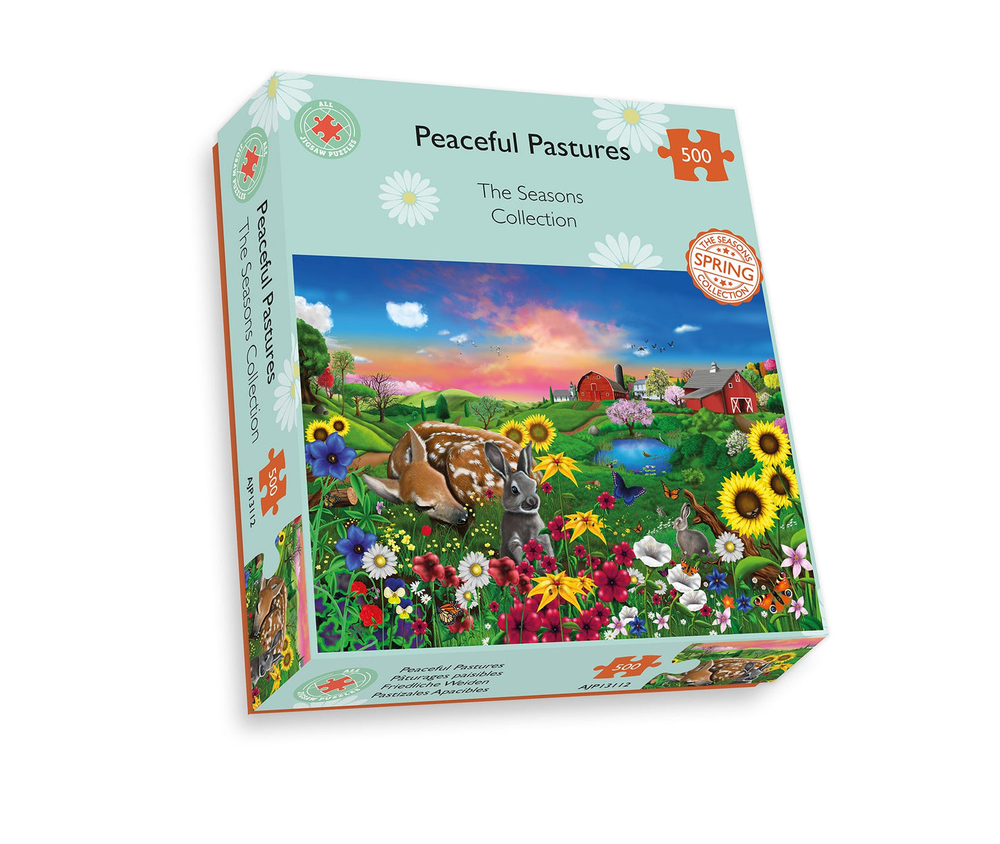 Peaceful Pastures 1000 or  500 Piece Jigsaw Puzzle