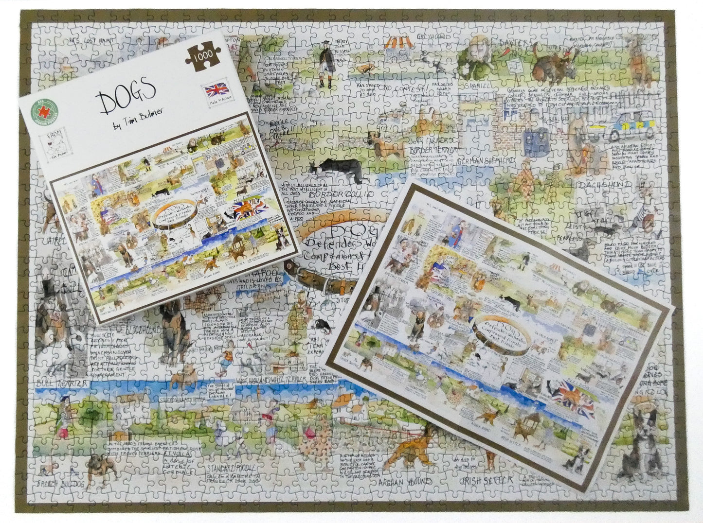 Dogs - Tim Bulmer 1000 piece jigsaw puzzle
