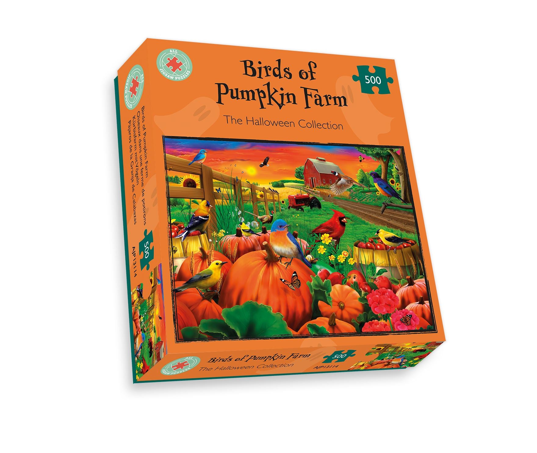 Birds of Pumpkin Farm 500 Piece Jigsaw Puzzle