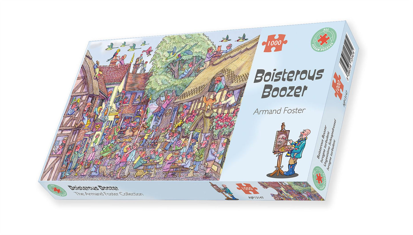 Boisterous Boozer 1000 Piece Jigsaw Puzzle box