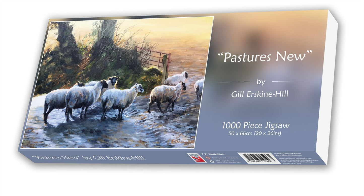 Pastures New 1000 or 500 Piece Gill Erskine-Hill Jigsaw Puzzle