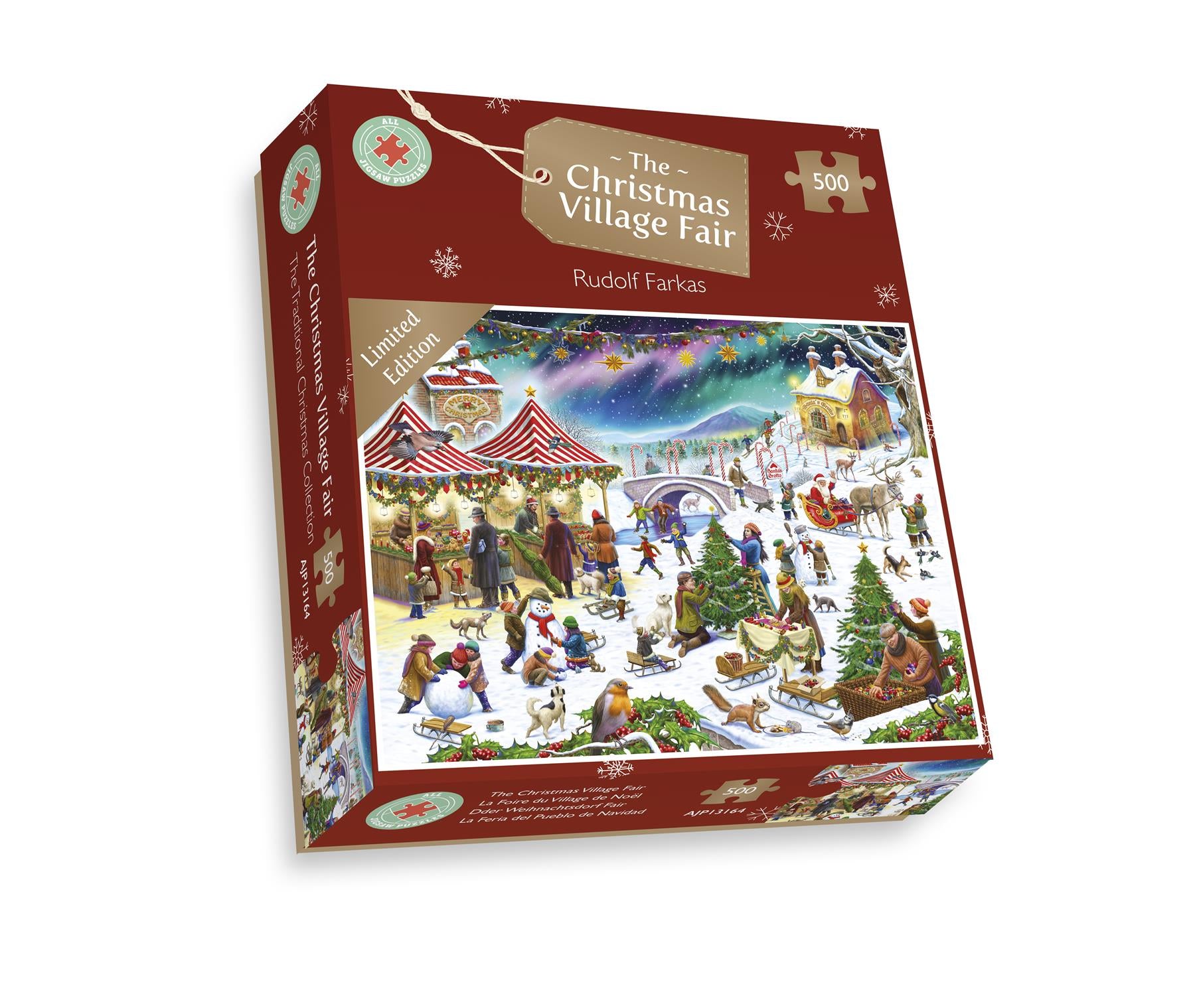 Christmas Village Fair - Rudolf Farkas 500 Piece Jigsaw Puzzle