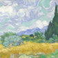 A Wheatfield, with Cypresses by Van Gogh