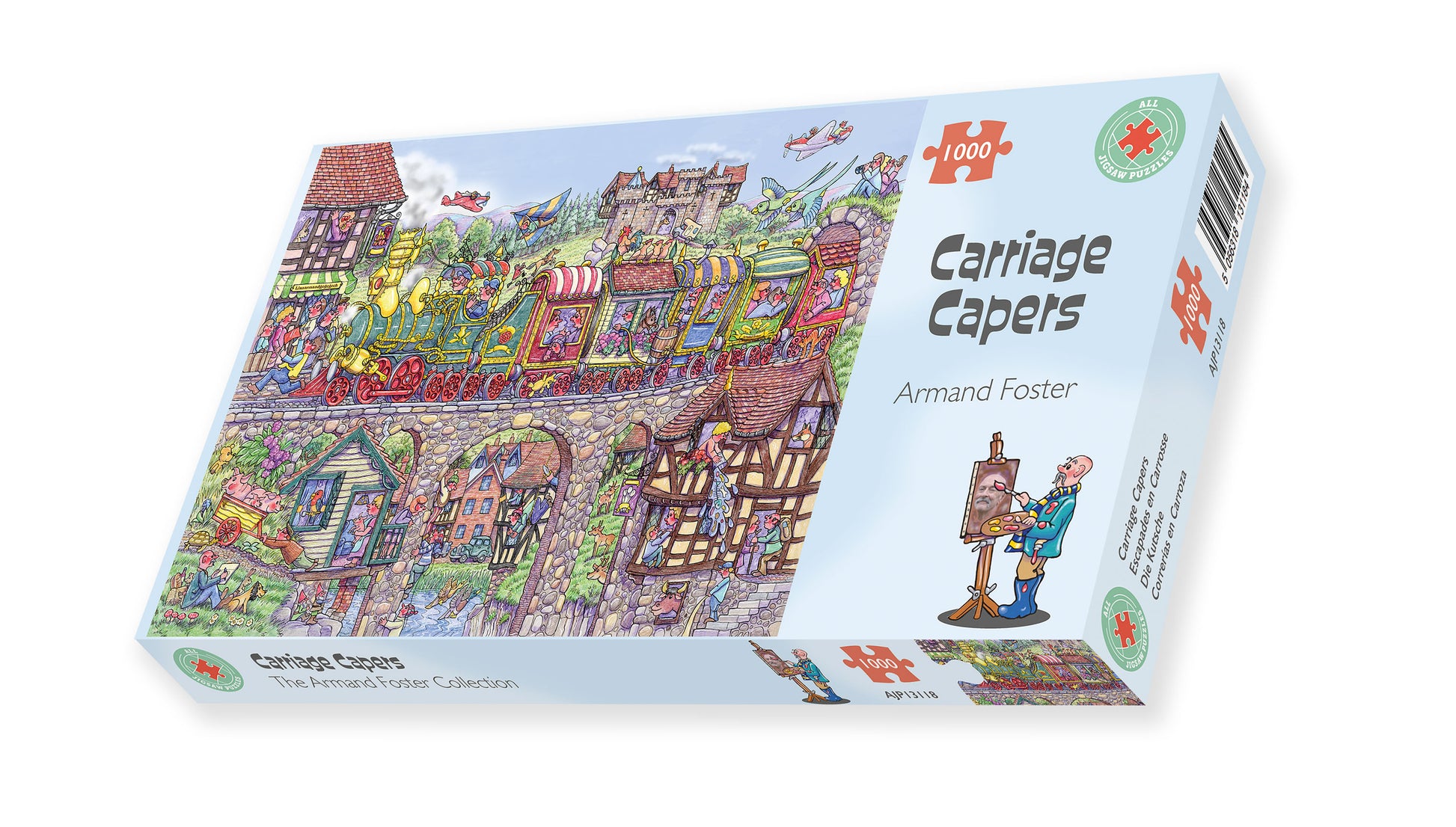 Carriage Capers 1000 Piece Jigsaw Puzzle box