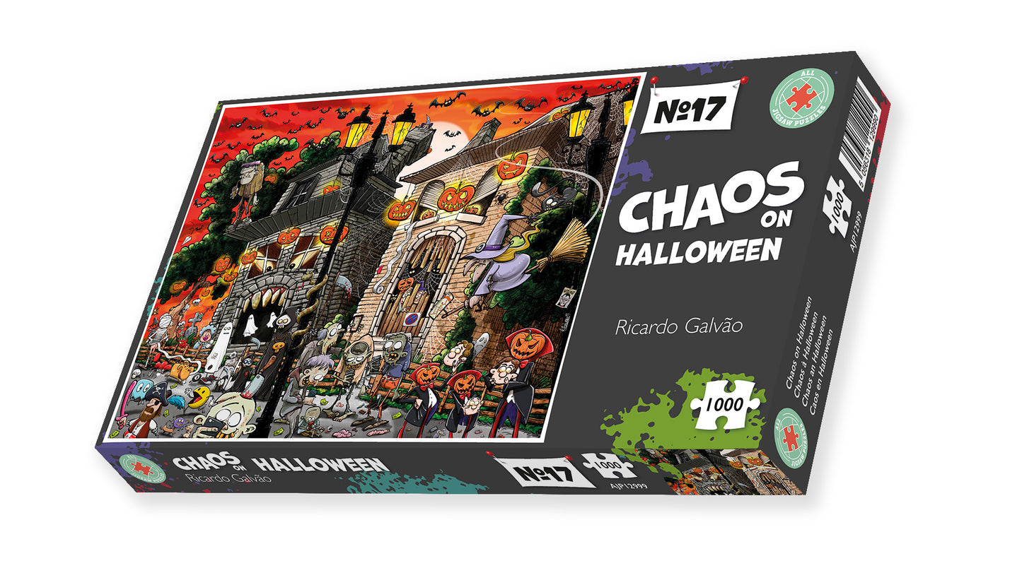 Chaos on Halloween - No.17 1000 or 500 Piece Jigsaw Puzzles