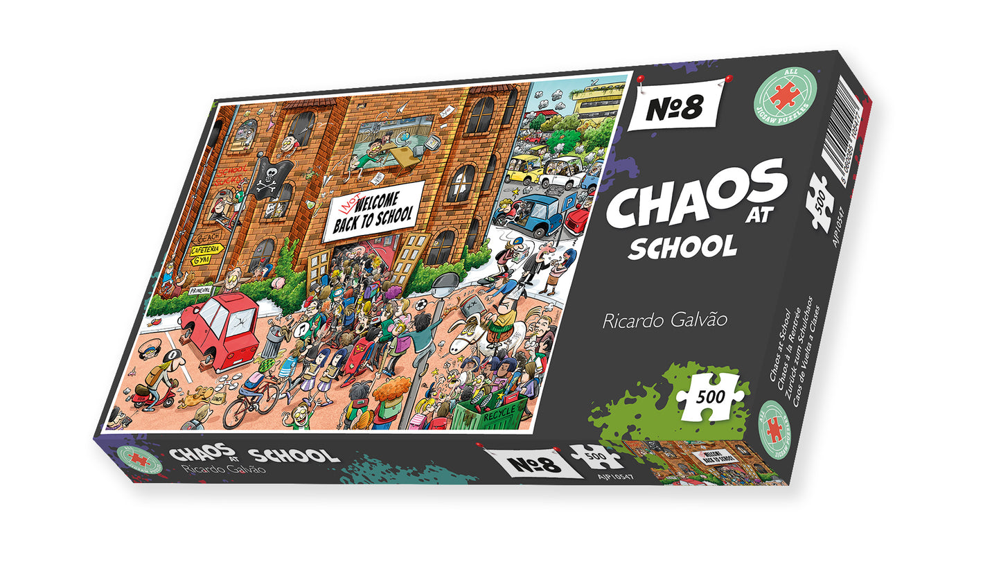 Back to School Chaos- No. 8 1000 or 500 Piece Jigsaw Puzzles