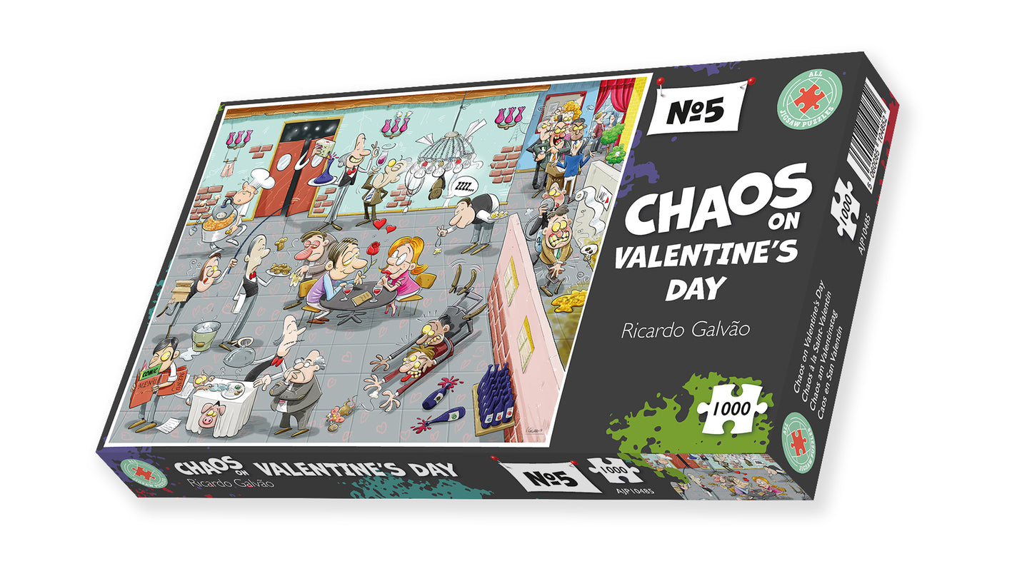 Chaos on Valentine's Day 1000 Piece Jigsaw Puzzle- Chaos no.4
