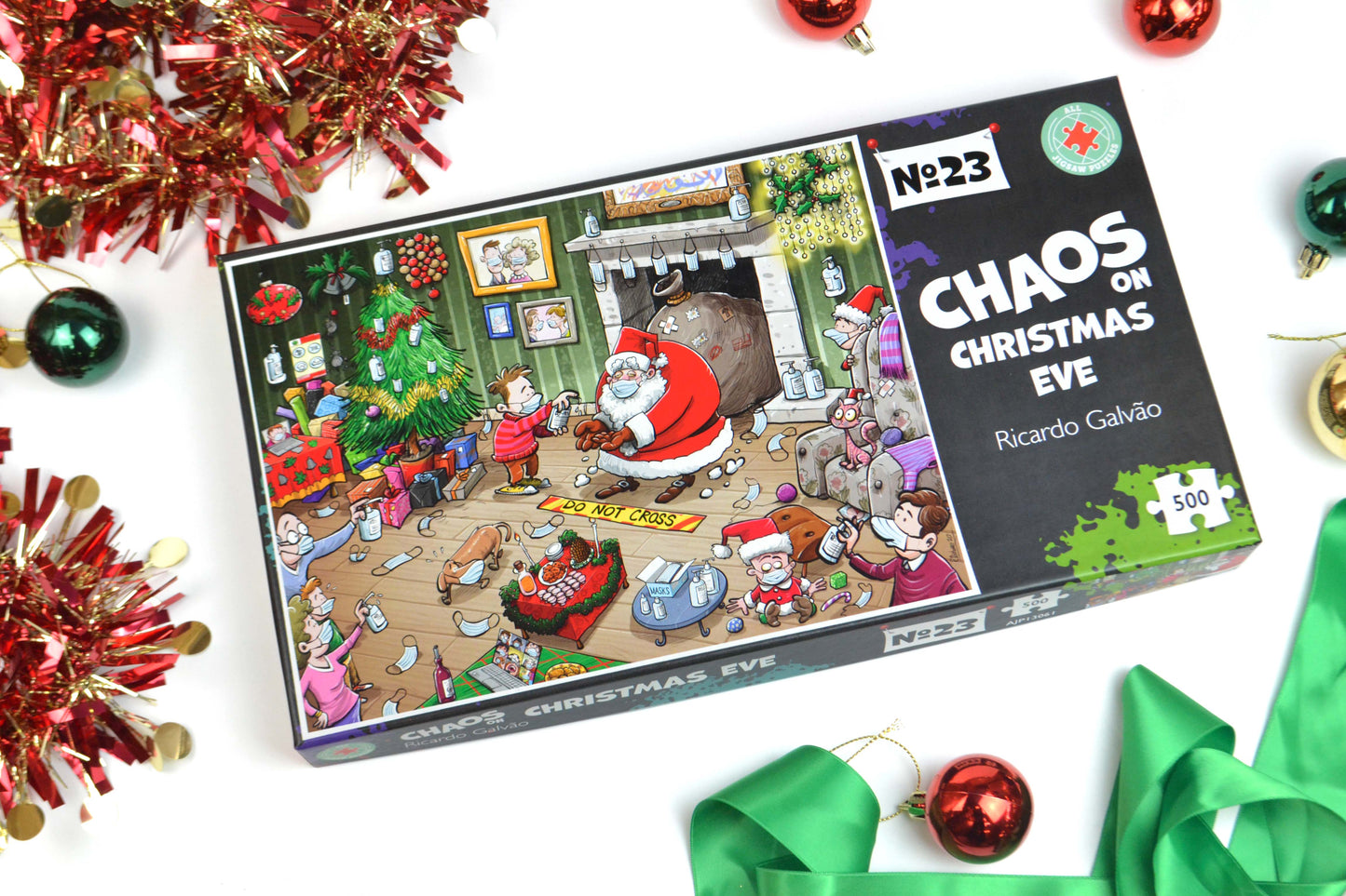 Chaos on Christmas Eve 1000  or 500 Piece Jigsaw Puzzle - Chaos no. 23