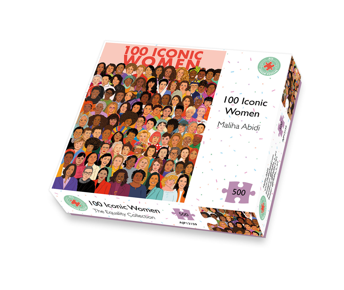 100 Iconic Women 500 Piece Jigsaw Puzzle