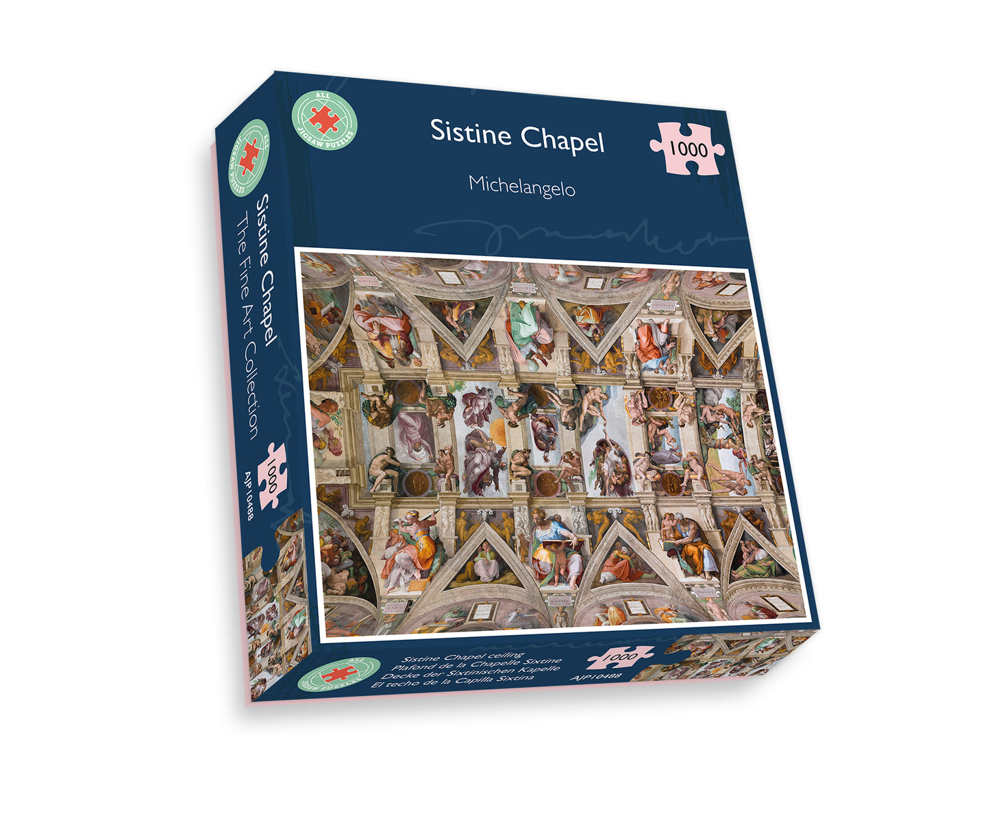 Sistine Chapel Ceiling by Michelangelo Jigsaw Puzzle‚ 1000 or 500 Pieces