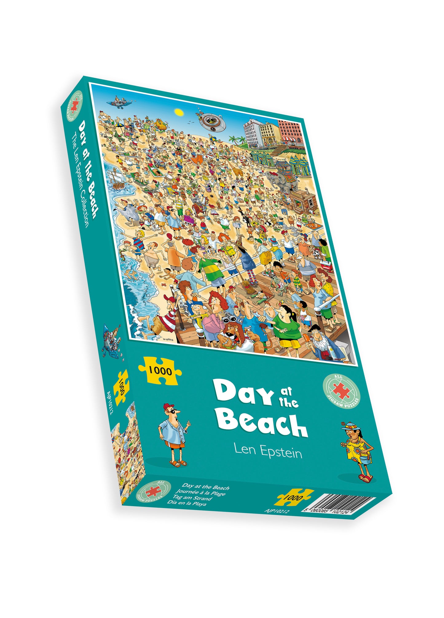 Day at the Beach - Len Epstein 1000 Piece Jigsaw Puzzle