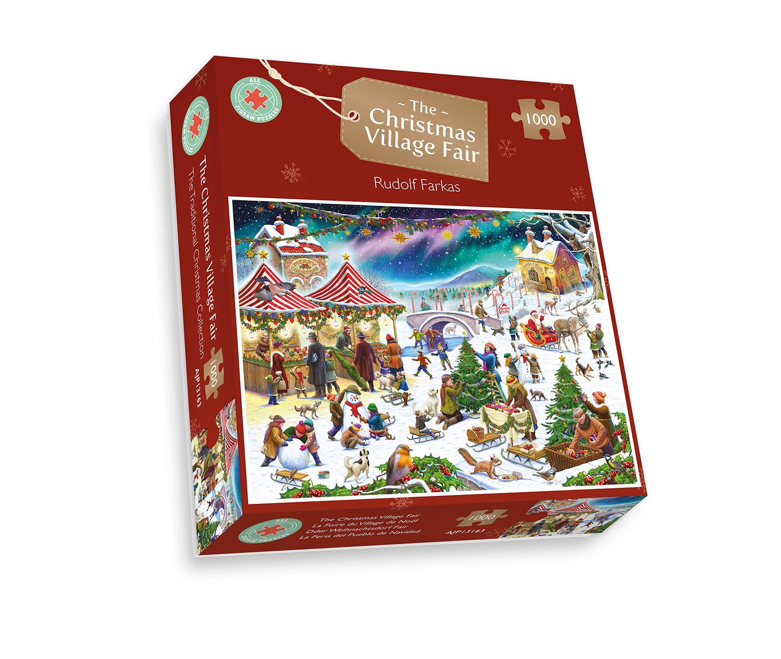 Christmas Village Fair - Rudolf Farkas 1000 Piece Jigsaw Puzzle
