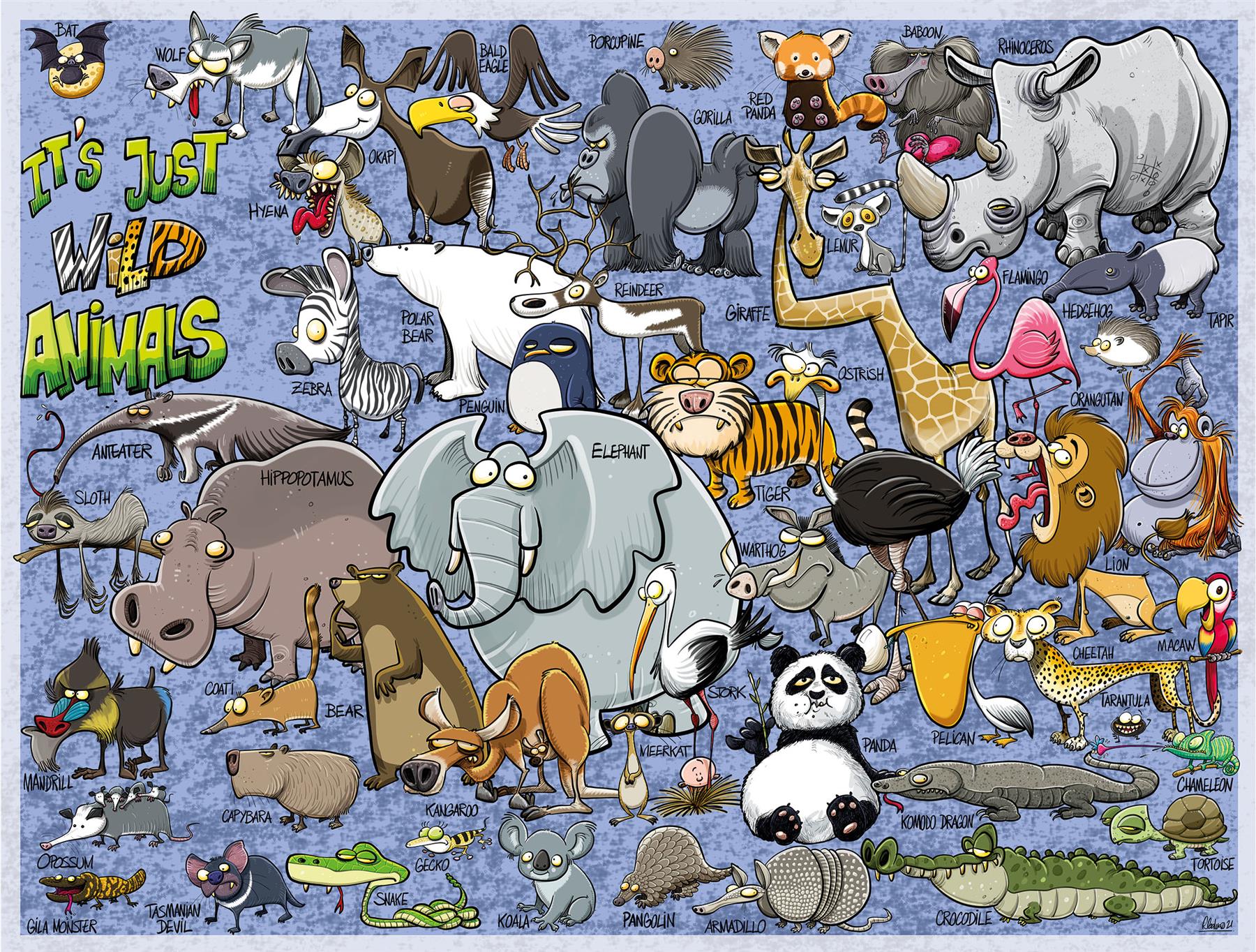 It's Just...Wild Animals 1000 Piece Jigsaw Puzzle