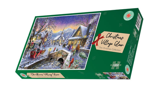 Christmas Village Glow 1000  Piece Jigsaw Puzzle box