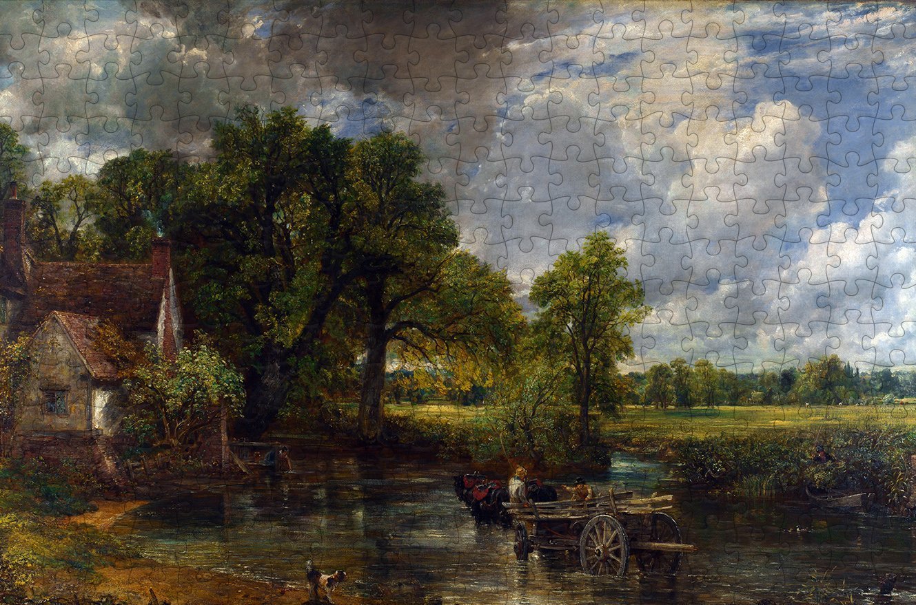 The Hay Wain - John Constable - 300 Piece Wooden Jigsaw Puzzle